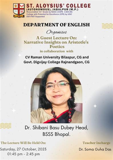 Govt. Digvijay Autonomous College-Guest Lecture under MoU activity