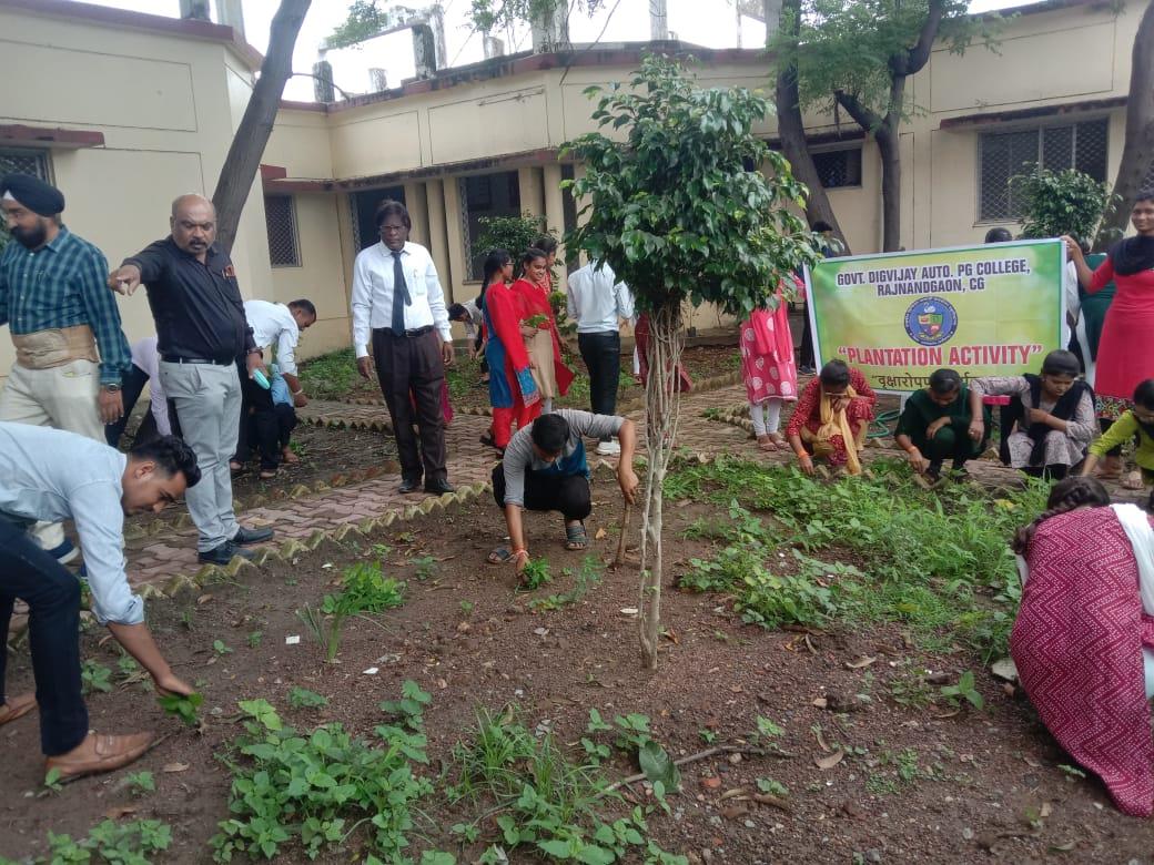 Govt. Digvijay Autonomous College-Plantation Program