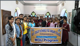 Govt. Digvijay Autonomous College-शिवनाथ विज्ञान महाविद्यालय का शैक्षणिक भ्रमण  